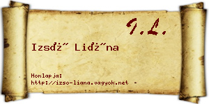 Izsó Liána névjegykártya